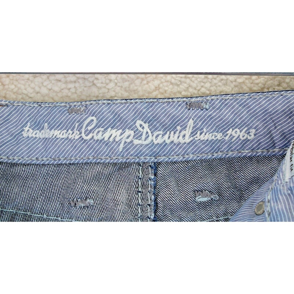 Camp David Men Nick Regular Fit Dark Wash Denim Jeans White Stitching Size 31x32 - Picture 9 of 16